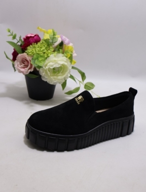 Mokasyny damskie na płaskim (36-41) 6639 BLACK