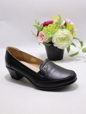 Półbuty damskie na obcasie (36-41) 2652-2 BLACK