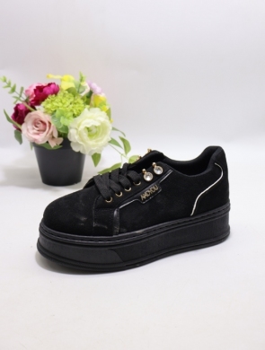 Buty sportowe damskie na płaskim (36-41) 6612 BLACK