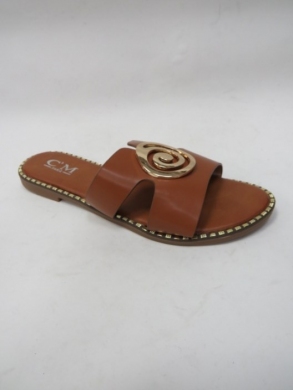 Klapki damskie na płaskim (36-41) 5126 CAMEL