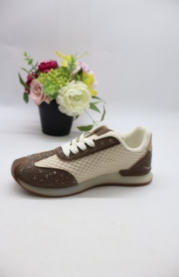 Buty sportowe damskie na płaskim (36-41) K1773 BROWN