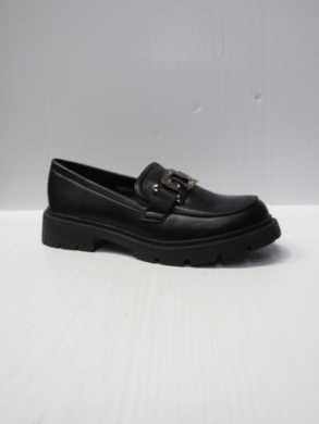 Mokasyny damskie na płaskim (36-41) 9283A-P BLACK