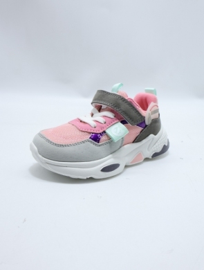 Buty sportowe dziewczęce (22-27) EA352 GREY/PINK