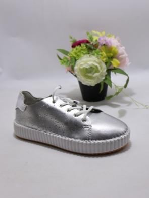 Buty sportowe damskie na płaskim (36-41) AA510 SILVER