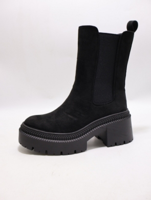 Botki damskie na obcasie (36-41) 7681 BLACK
