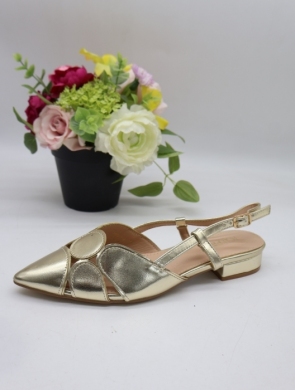 Sandały damskie na płaskim (36-41) B8511 GOLD