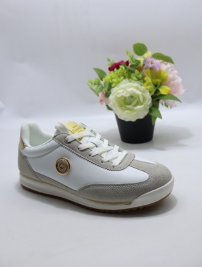 Buty sportowe damskie na płaskim (37-41) LXC8621 WHITE