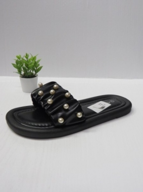 Klapki damskie na płaskim (36-41) SS-132 BLACK