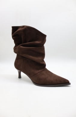 Botki damskie na szpilce (36-41) 69037 COFFE