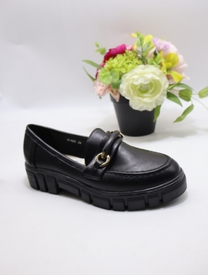 Mokasyny damskie na płaskim (36-41) 629 BLACK