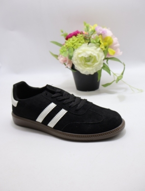 Buty sportowe damskie na płaskim (36-41) D333-D BL/WH