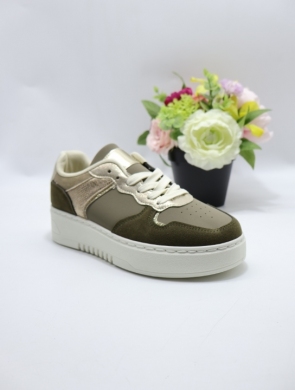 Buty sportowe damskie na płaskim (36-41) C3020 GREEN
