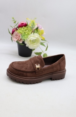 Mokasyny damskie na płaskim (36-41) LP0905 BR/MIC