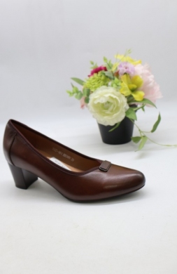 Czółenki damskie na obcasie (36-41) YCC-161 BROWN