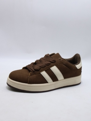 Buty sportowe damskie na płaskim (36-41) 24037 BROWN
