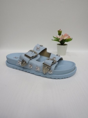 Klapki damskie na płaskim (36-41) 98-93 BLUE