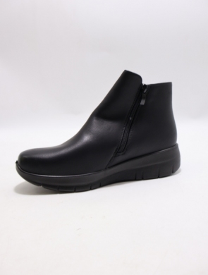 Botki damskie ocieplane na płaskim (36-41) JM3011 BLACK