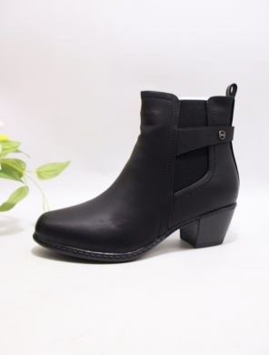 Botki damskie ocieplane na obcasie (36-42) 7389-1
