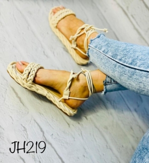 Sandały damskie na płaskim (36-41) JH219 BEIGE
