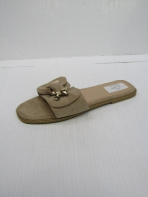 Klapki damskie na płaskim (36-41) LS587 KHAKI