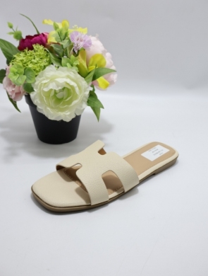 Klapki damskie na płaskim (36-41) WL-240 BEIGE