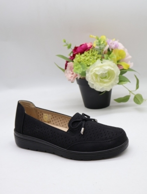 Półbuty damskie na płaskim (36-41) 6267 BLACK