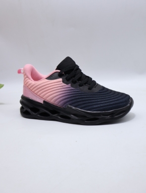Buty sportowe damskie na płaskim (36-41) SD2582 BLACK/PINK