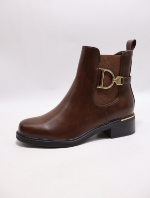 Botki damskie na obcasie (36-41) CHC319 BROWN
