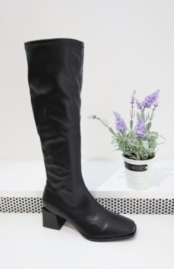 Kozaki damskie na obcasie (36-41) 9570A BLACK
