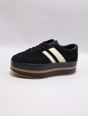 Buty sportowe damskie na płaskim (36-41) GB025 BLACK