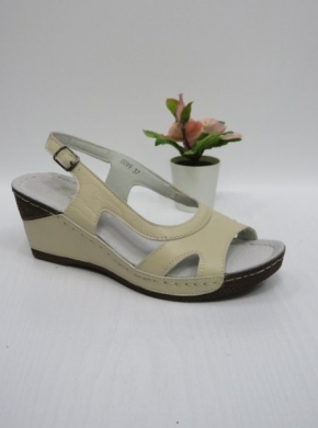 Sandały damskie na koturnie (36-41) 0099 BEIGE