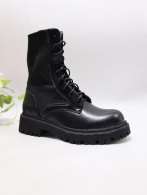 Botki damskie na płaskim (36-41) 7735A BLACK