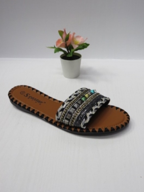 Klapki damskie na płaskim (36-41) CK270 BLACK
