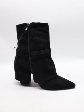 Botki damskie na obcasie (36-41) 2517 BLACK