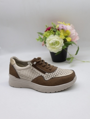 Buty sportowe damskie na płaskim (36-41) BK-618 BROWN