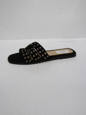 Klapki damskie na płaskim (36-41) LS593 BLACK