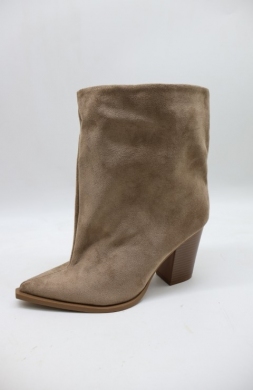 Botki damskie na obcasie (36-41) 2577A KHAKI