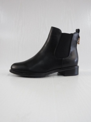 Botki damskie ocieplane na płaskim (36-41) SA130-1 BLACK