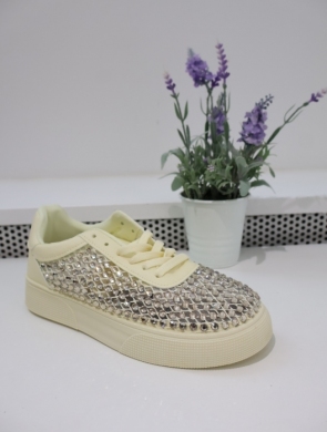 Buty sportowe damskie na płaskim (36-41) 9029 YELLOW