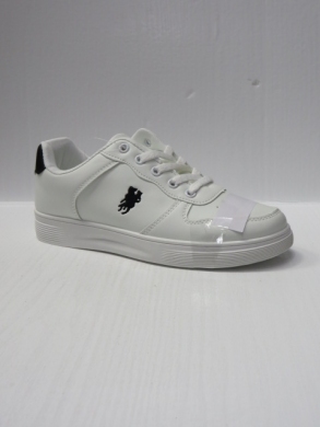 Buty sportowe młodzieżowe (36-41) 2418-81 WHITE/BLACK