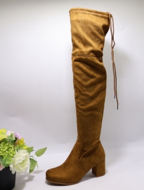 Kozaki damskie na obcasie (36-41) LH108 CAMEL