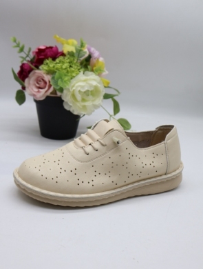 Półbuty damskie na płaskim (36-41) 60772-2 BEIGE