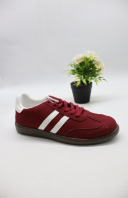 Buty sportowe damskie na płaskim (36-41) D333-B WINE/WHITE