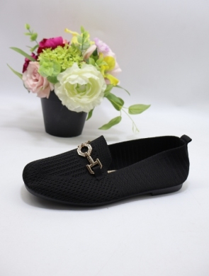 Mokasyny damskie na płaskim (36-41) 2931 BLACK