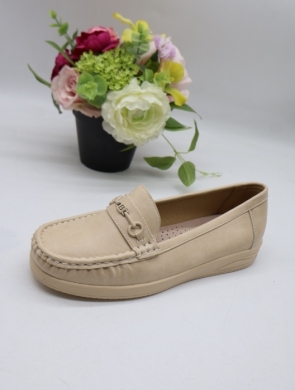 Mokasyny damskie na płaskim (36-41) 5063 BEIGE