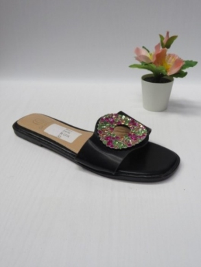 Klapki damskie na płaskim (36-41) 5022 BLACK