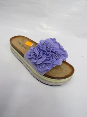 Klapki damskie na koturnie (36-41) LS065 PURPLE