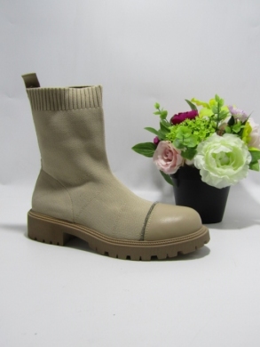 Botki damskie na płaskim (36-41) RXJ187 KHAKI