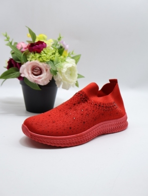 Buty sportowe damskie na płaskim (36-41) TA207 RED