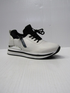 Buty sportowe damskie na płaskim (36-41) BY302 WHITE
